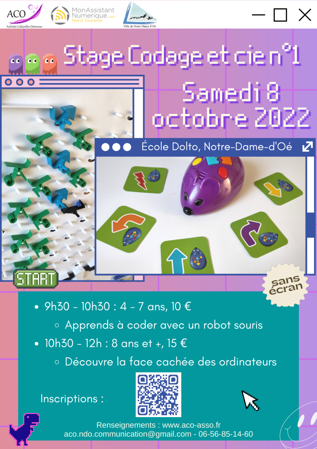 Le retour des stages Robotique et codages pour enfants aux ACO ...